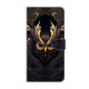 For Samsung Galaxy S24+ 5G Crystal-Like Painted Vegan Leather Phone Case(Mystic Owl)