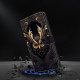 For Samsung Galaxy S24+ 5G Crystal-Like Painted Vegan Leather Phone Case(Mystic Owl)