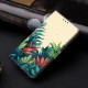 For Samsung Galaxy S24+ 5G Crystal-Like Painted Vegan Leather Phone Case(Many Leaves)