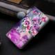 For Samsung Galaxy S24+ 5G Crystal-Like Painted Vegan Leather Phone Case(Butterfly Flower)