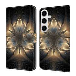 For Samsung Galaxy S24+ 5G Crystal-Like Painted Vegan Leather Phone Case(Magnificent)
