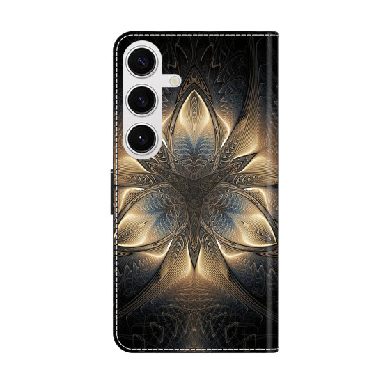 For Samsung Galaxy S24+ 5G Crystal-Like Painted Vegan Leather Phone Case(Magnificent)