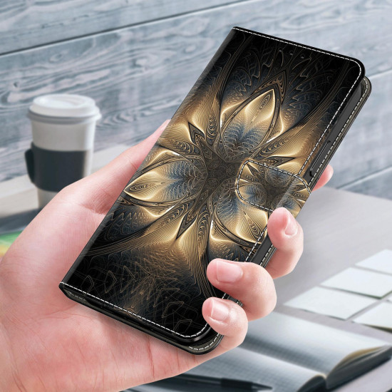 For Samsung Galaxy S24+ 5G Crystal-Like Painted Vegan Leather Phone Case(Magnificent)