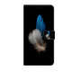 For Samsung Galaxy S24+ 5G Crystal-Like Painted Vegan Leather Phone Case(Two Feathers)
