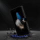 For Samsung Galaxy S24+ 5G Crystal-Like Painted Vegan Leather Phone Case(Two Feathers)