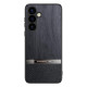 For Samsung Galaxy S24+ 5G Bionic Tree Texture Full Coverage Phone Case(Black)