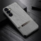 For Samsung Galaxy S24+ 5G Bionic Tree Texture Full Coverage Phone Case(Grey)