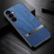 For Samsung Galaxy S24+ 5G Bionic Tree Texture Full Coverage Phone Case(Blue)