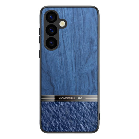 For Samsung Galaxy S24+ 5G Bionic Tree Texture Full Coverage Phone Case(Blue)