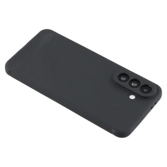 For Samsung Galaxy S24+ 5G WANLONFENG Square Edge Soft TPU Phone Case with Screen Protector(Black)