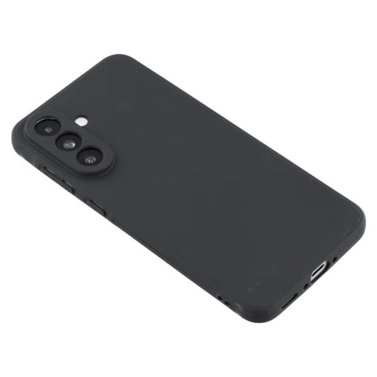 For Samsung Galaxy S24+ 5G WANLONFENG Square Edge Soft TPU Phone Case with Screen Protector(Black)