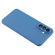 For Samsung Galaxy S24+ 5G WANLONFENG Square Edge Soft TPU Phone Case with Screen Protector(Blue)