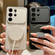 For Galaxy S24+ 5G Instantly Transforms Into 17 Pro Invisible Holder Magnetic Phone Case(Black)