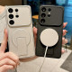 For Galaxy S24+ 5G Instantly Transforms Into 17 Pro Invisible Holder Magnetic Phone Case(Black)