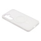 For Galaxy S24+ 5G WANLONFENG Macarons Matte Magnetic Phone Case with 2pcs Screen Films(White)