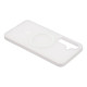 For Galaxy S24+ 5G WANLONFENG Macarons Matte Magnetic Phone Case with 2pcs Screen Films(White)