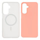 For Galaxy S24+ 5G WANLONFENG Macarons Matte Magnetic Phone Case with 2pcs Screen Films(Pink)