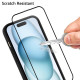 For Galaxy S24+ 5G WANLONFENG Macarons Matte Magnetic Phone Case with 2pcs Screen Films(Blue)