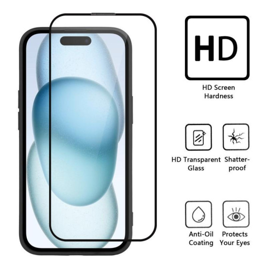 For Galaxy S24+ 5G WANLONFENG Macarons Matte Magnetic Phone Case with 2pcs Screen Films(Blue)
