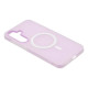 For Galaxy S24+ 5G WANLONFENG Macarons Matte Magnetic Phone Case with 2pcs Screen Films(Purple)