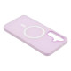 For Galaxy S24+ 5G WANLONFENG Macarons Matte Magnetic Phone Case with 2pcs Screen Films(Purple)