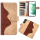 For Samsung Galaxy S23+ 5G Stitching Horizontal Flip Leather Phone Case(Yellow)