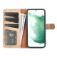 For Samsung Galaxy S23+ 5G Stitching Horizontal Flip Leather Phone Case(Yellow)