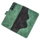 For Samsung Galaxy S23+ 5G Stitching Horizontal Flip Leather Phone Case(Green)