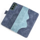 For Samsung Galaxy S23+ 5G Stitching Horizontal Flip Leather Phone Case(Blue)