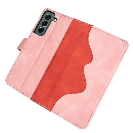 For Samsung Galaxy S23+ 5G Stitching Horizontal Flip Leather Phone Case(Red)