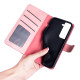 For Samsung Galaxy S23+ 5G Stitching Horizontal Flip Leather Phone Case(Red)