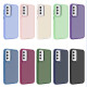 Shield Skin Feel PC Metal Lens Frame Phone Case For Samsung Galaxy S23+ 5G(Purple Red)