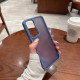 Shield Skin Feel PC Metal Lens Frame Phone Case For Samsung Galaxy S23+ 5G(Light Blue)