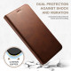 For Samsung Galaxy S23+ 5G Suteni Calf Texture Horizontal Flip Leather Phone Case(Brown)