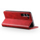 For Samsung Galaxy S23+ 5G Suteni Calf Texture Horizontal Flip Leather Phone Case(Red)