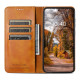 For Samsung Galaxy S24+ 5G Suteni Calf Texture Horizontal Flip Leather Phone Case(Khaki)