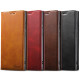 For Samsung Galaxy S24+ 5G Suteni Calf Texture Horizontal Flip Leather Phone Case(Khaki)