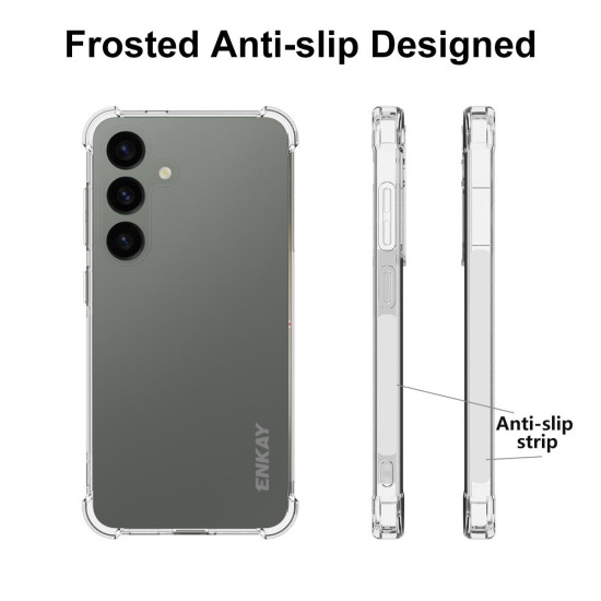 For Samsung Galaxy S24+ 5G ENKAY Hat-Prince Transparent TPU Shockproof Phone Case
