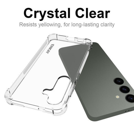 For Samsung Galaxy S24+ 5G ENKAY Hat-Prince Transparent TPU Shockproof Phone Case