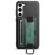 For Samsung Galaxy S23+ 5G Suteni H13 Card Wallet Wrist Strap Holder PU Phone Case(Black)
