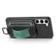 For Samsung Galaxy S23+ 5G Suteni H13 Card Wallet Wrist Strap Holder PU Phone Case(Black)