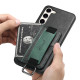 For Samsung Galaxy S23+ 5G Suteni H13 Card Wallet Wrist Strap Holder PU Phone Case(Black)