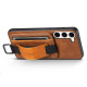 For Samsung Galaxy S23+ 5G Suteni H13 Card Wallet Wrist Strap Holder PU Phone Case(Brown)