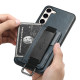 For Samsung Galaxy S23+ 5G Suteni H13 Card Wallet Wrist Strap Holder PU Phone Case(Blue)