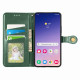 For Samsung Galaxy S24+ 5G Retro Solid Color Buckle Leather Phone Case(Green)