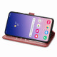 For Samsung Galaxy S24+ 5G Retro Solid Color Buckle Leather Phone Case(Red)