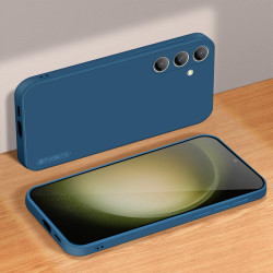 For Samsung Galaxy S24+ 5G PINWUYO Sense Series Liquid Silicone TPU Phone Case(Blue)