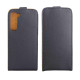 For Samsung Galaxy S23+ 5G Vertical Flip Leather Phone Case with Card Slot(Black)