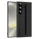 For Samsung Galaxy S24+ 5G Skin Elastic Wrist Grip Back Cover Phone Case(Black)
