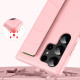 For Samsung Galaxy S24+ 5G Skin Elastic Wrist Grip Back Cover Phone Case(Navy Blue)